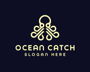 Ocean Aquatic Octopus logo design