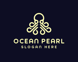 Ocean Aquatic Octopus logo design