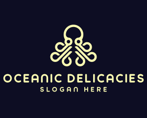 Ocean Aquatic Octopus logo design