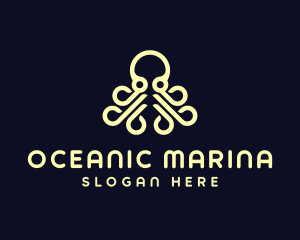 Ocean Aquatic Octopus logo design