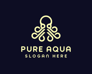 Ocean Aquatic Octopus logo design