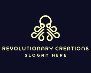 Ocean Aquatic Octopus logo design