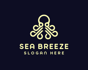 Ocean Aquatic Octopus logo design