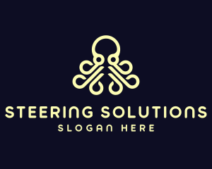 Ocean Aquatic Octopus logo design