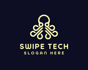 Ocean Aquatic Octopus logo design