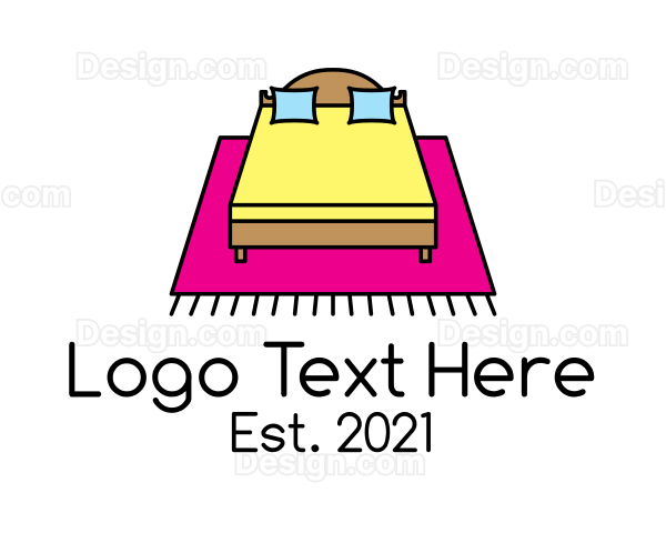 Colorful Bedroom Bed Logo