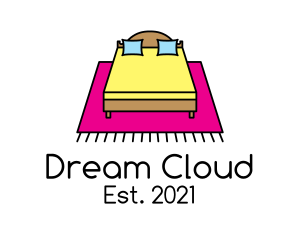 Colorful Bedroom Bed logo design