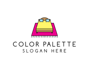 Colorful Bedroom Bed logo design