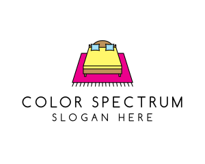 Colorful Bedroom Bed logo design