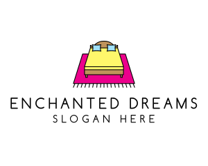 Colorful Bedroom Bed logo design