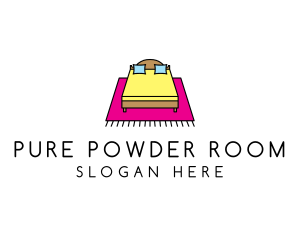 Colorful Bedroom Bed logo design