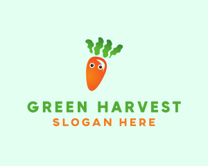 Vegetable Carrot Cartoon logo
