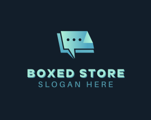 Social Box Conversation logo design