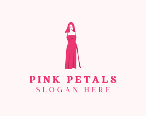 Woman Dress Fashionista logo design