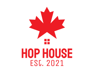 Red Canada House  logo design