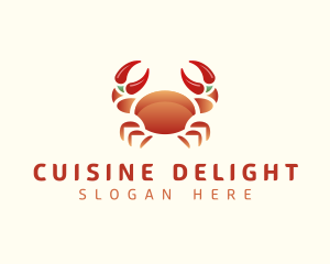 Chili Crab Seafood logo design