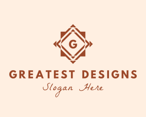 Geometric Tile Flooring logo design