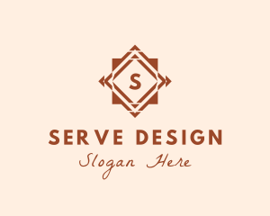 Geometric Tile Flooring logo design