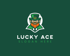 Folklore Irish Leprechaun logo design