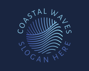 Blue Waves Technology logo design