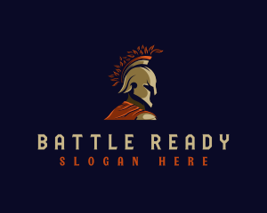 Spartan Gladiator Warrior logo design