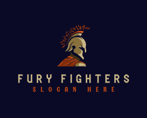 Spartan Gladiator Warrior logo design