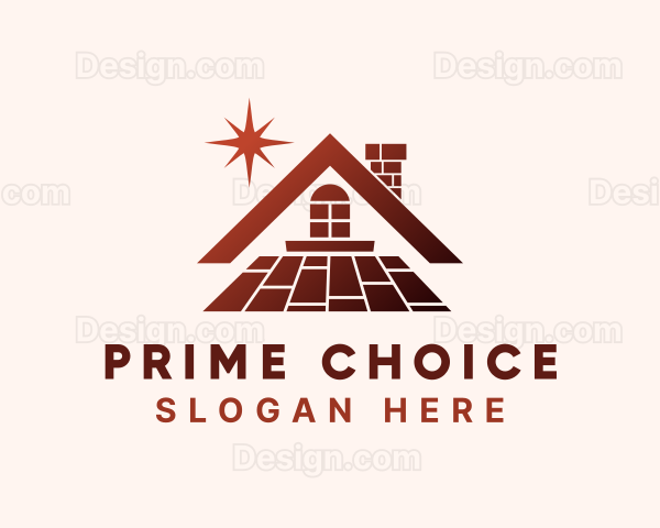 House Floor Tile Logo