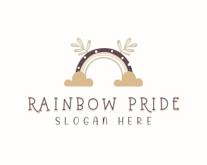 Postnatal Rainbow Cloud logo design