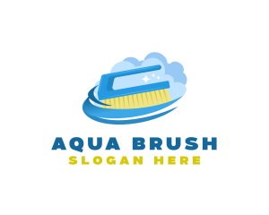 Cleaning Hand Brush logo design