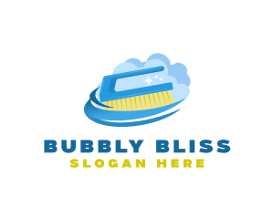 Cleaning Hand Brush logo design