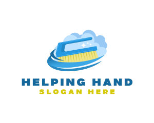 Cleaning Hand Brush logo design