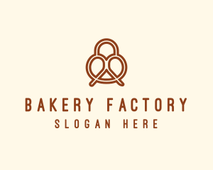 Pretzel Bread Bakery  logo design