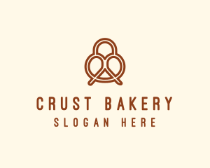 Pretzel Bread Bakery  logo design