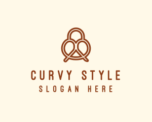 Pretzel Bread Bakery  logo design