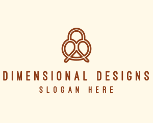 Pretzel Bread Bakery  logo design