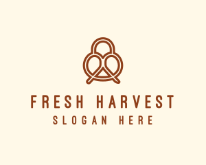 Pretzel Bread Bakery  logo design