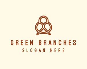 Pretzel Bread Bakery  logo design