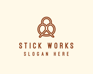 Pretzel Bread Bakery  logo design