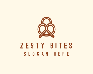 Pretzel Bread Bakery  logo design