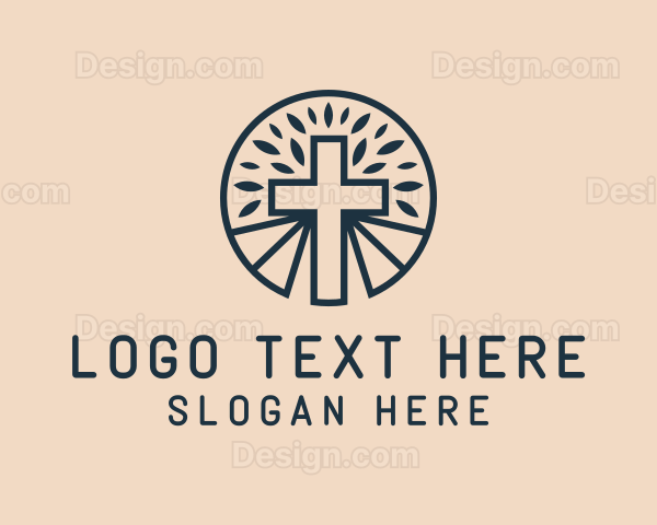 Religious Christian Cross Logo