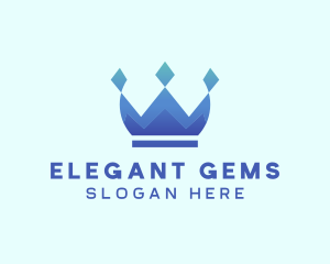 Elegant Diamond Crown logo design