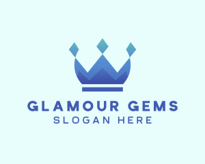 Elegant Diamond Crown logo design