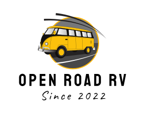 Yellow Kombi Van logo design