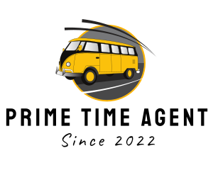 Yellow Kombi Van logo design