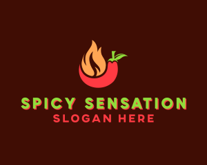 Flaming Spicy Pepper logo