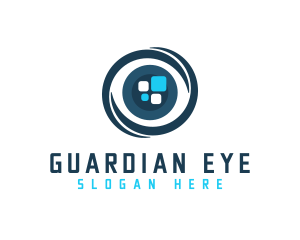 Virtual Reality Eye logo design