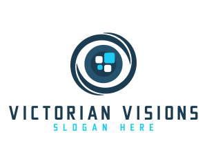 Virtual Reality Eye logo design