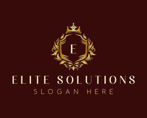 Premium Crown Shield logo design