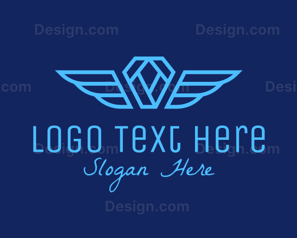 Winged Diamond Jewelry Logo