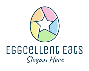 Colorful Egg Star  logo